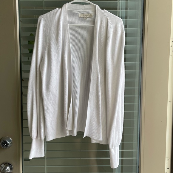 LOFT Sweaters - LOFT Bright White Cardigan 🤍